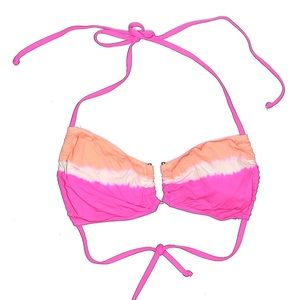 Gypsy 05 Orange & Pink Bandeau Bikini Top